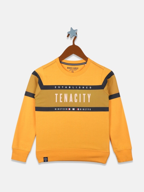 

Monte Carlo Boys Orange Printed Sweatshirt