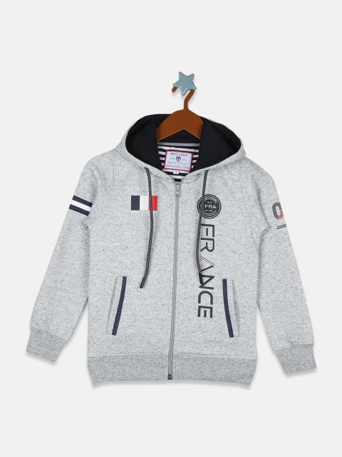 

Monte Carlo Boys Grey Printed Hooded Sweatshirt