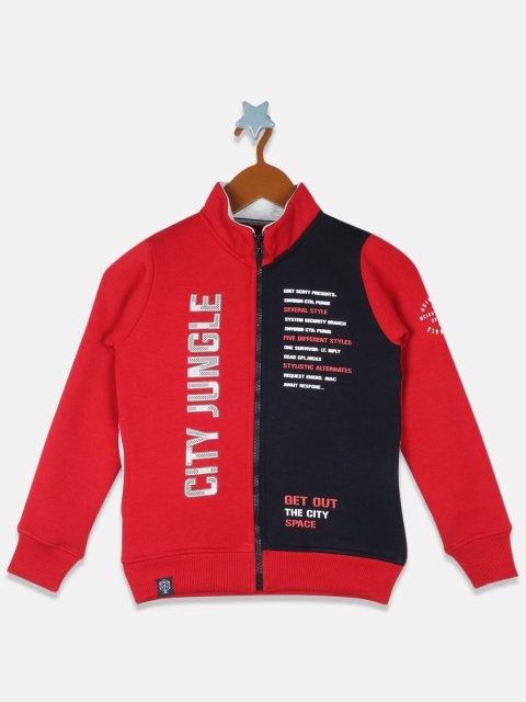 

Monte Carlo Boys Red & Black Typography Printed Sweatshirt