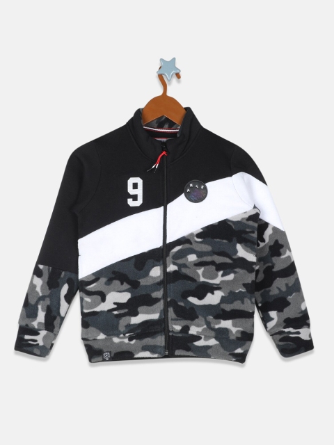

Monte Carlo Boys Grey & Black Camouflage Printed Sweatshirt