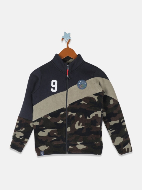 

Monte Carlo Boys Olive Green Printed Sweatshirt