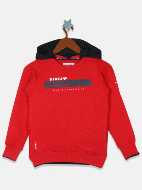 

Monte Carlo Boys Red Printed Sweatshirt