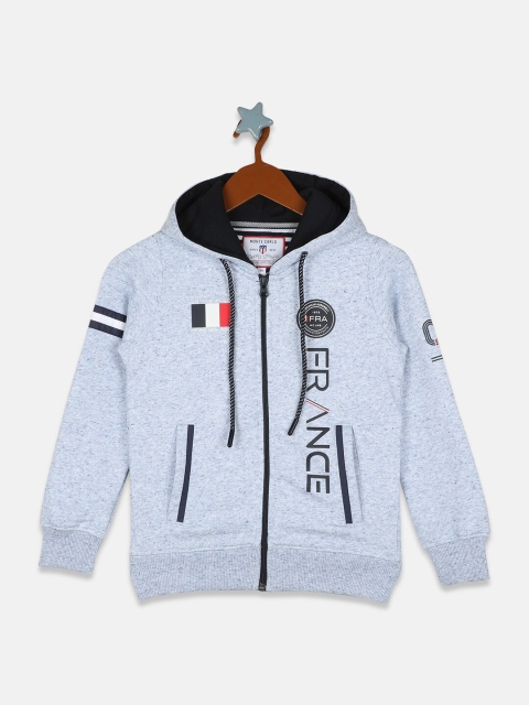 

Monte Carlo Boys Blue Printed Hooded Sweatshirt