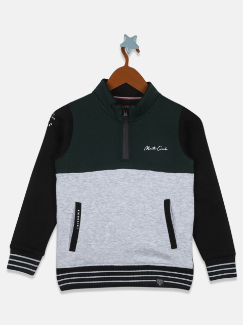 

Monte Carlo Boys Green Colourblocked Sweatshirt