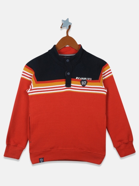 

Monte Carlo Boys Orange Striped Sweatshirt