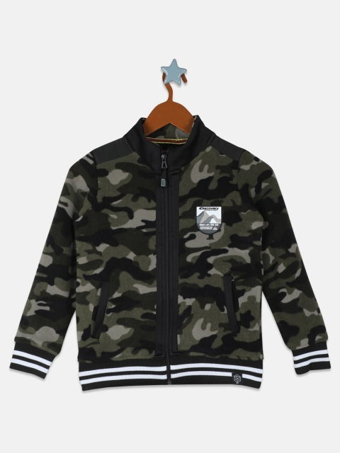 

Monte Carlo Boys Olive Green Printed Sweatshirt