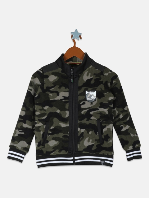 

Monte Carlo Boys Olive Green Printed Sweatshirt