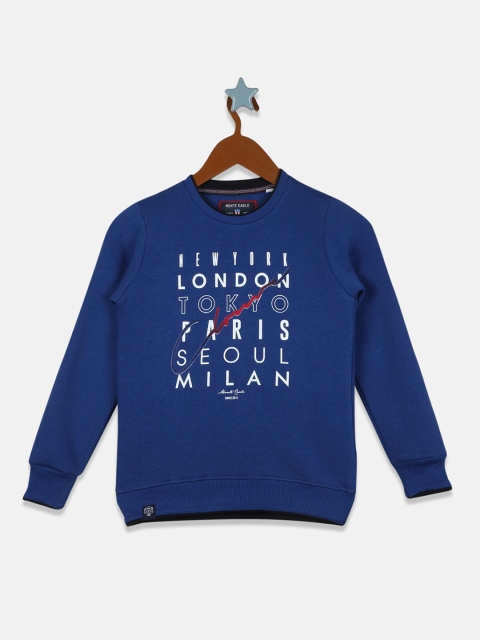 

Monte Carlo Boys Blue Printed Sweatshirt