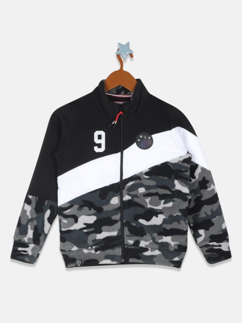 

Monte Carlo Boys Grey & Black Camouflage Printed Sweatshirt