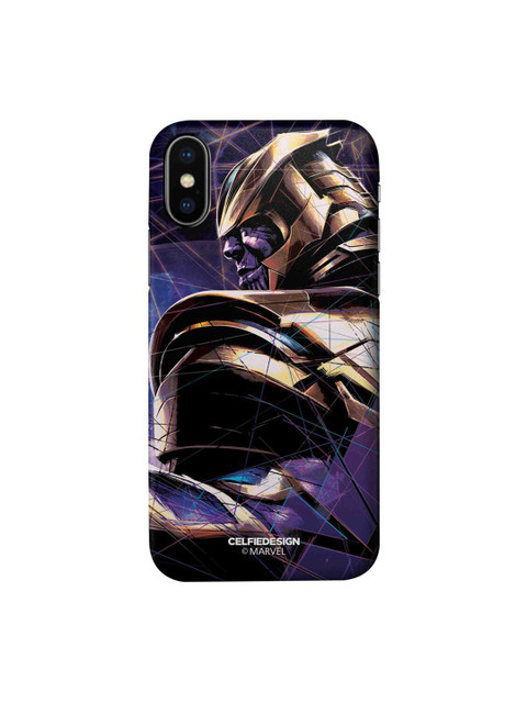 

CelfieDesign Black & Purple Thanos On Edge iPhone XR Slim Back Case