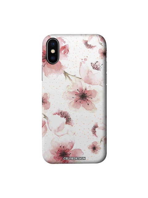 

CelfieDesign White & Pink Peach Pastels iPhone Xs Slim Back Case