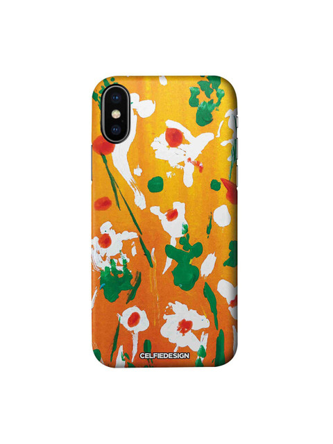 

CelfieDesign Yellow & Green Blooming iPhone Xs Slim Back Case