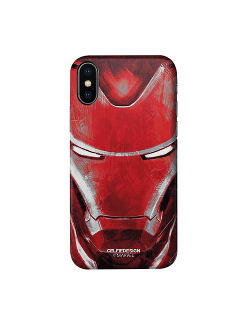

CelfieDesign Red & White Charcoal Art Iron Man Printed iPhone Xs Slim Back Case
