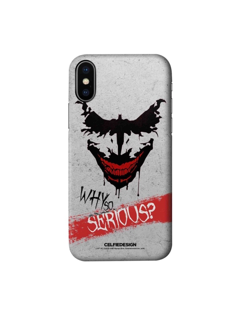 

CelfieDesign Grey & Black Seriously Crazy Printed iPhone Xs Slim Back Case