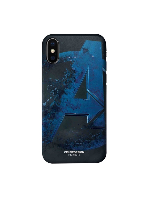 

CelfieDesign Blue & Black Endgame Logo Teal iPhone Xs Slim Back Case