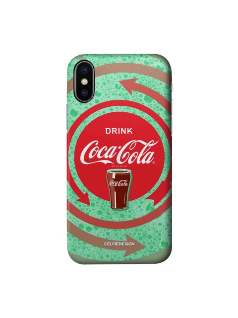 

CelfieDesign Green & Red Around the Coke Printed iPhone Xs Slim Back Case
