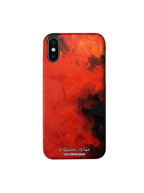 

CelfieDesign Red & Black Red On Me iPhone Xs Slim Back Case