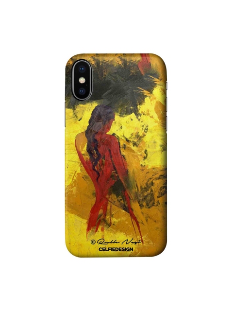 

CelfieDesign Yellow & Red Lady in Red iPhone Xs Slim Back Case
