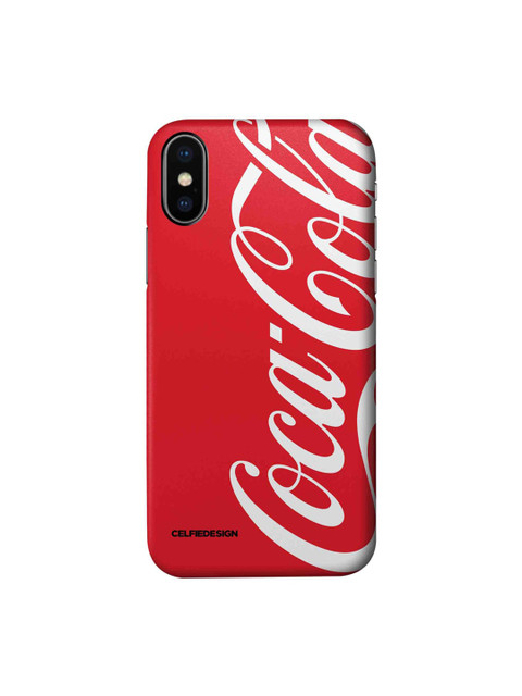 

CelfieDesign Red & White Coke Printed iPhone Xs Slim Back Case