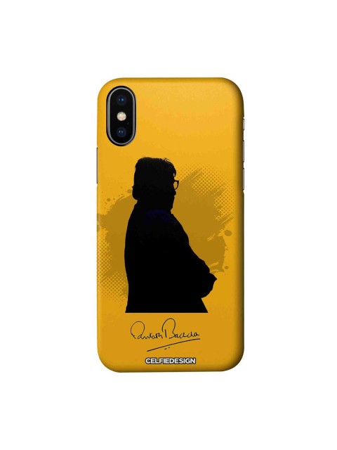 

CelfieDesign Yellow & Black BB With Signature iPhone Xs Slim Back Case