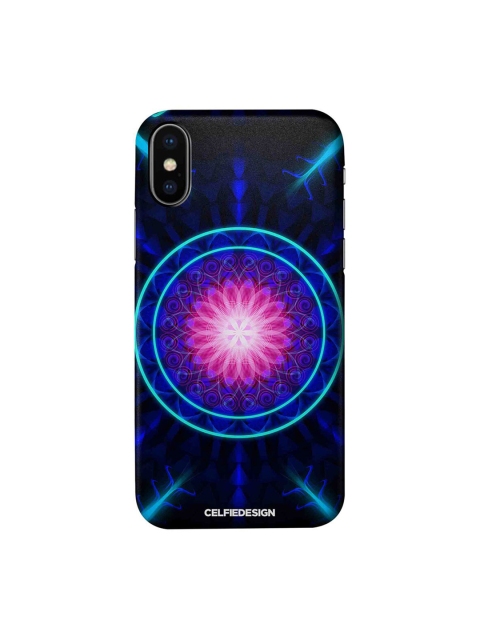 

CelfieDesign Black & Blue Trip Zone Quirky Printed iPhone XS Slim Back Case