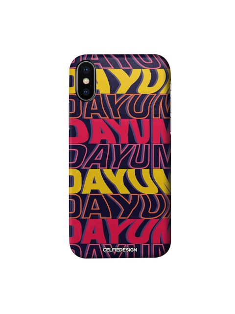 

CelfieDesign Pink & Yellow Dayum Printed iPhone Xs Slim Back Case