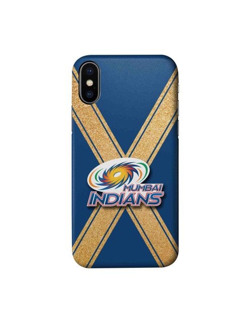 

CelfieDesign Blue & Beige Mumbai Indians Crest iPhone Xs Slim Back Case