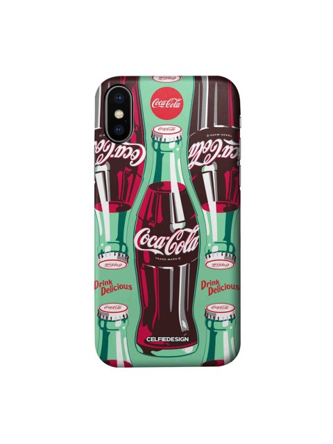 

CelfieDesign Green & Red Relive Happiness Printed iPhone Xs Slim Back Case