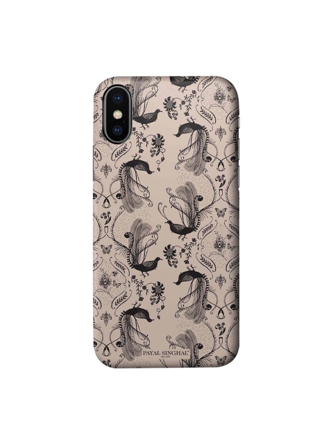 

CelfieDesign Beige & Black Payal Singhal Blush Arabic Jannat iPhone Xs Slim Back Case