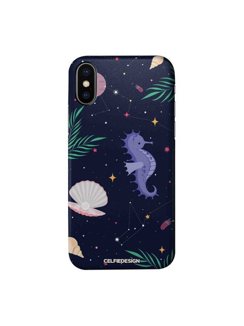 

CelfieDesign Blue & Purple Space Beach iPhone Xs Slim Back Case