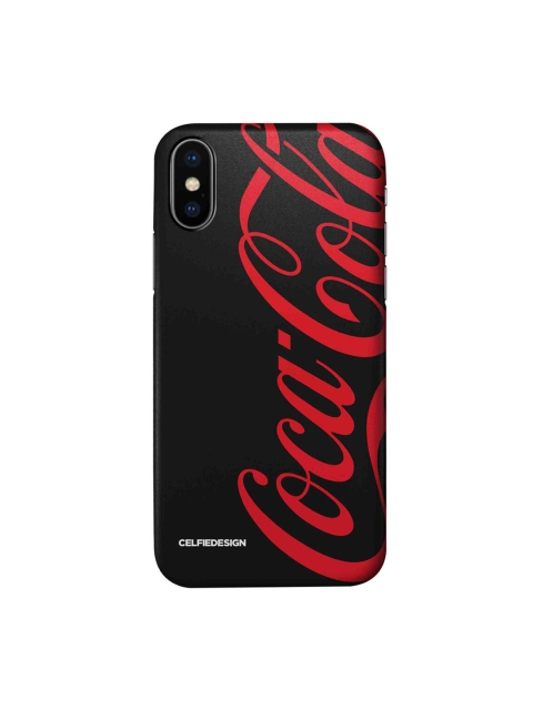 

CelfieDesign Black & Red Coke Printed iPhone Xs Slim Back Case