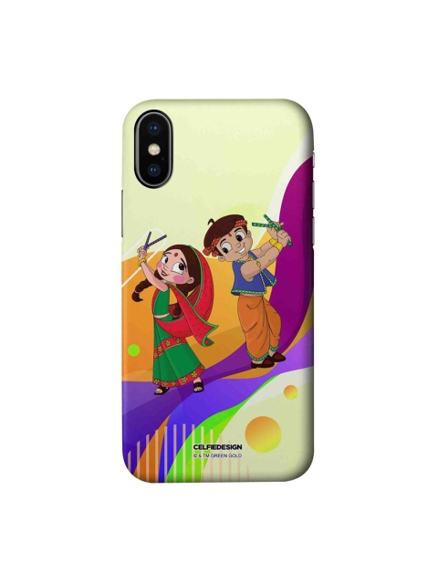 

CelfieDesign Orange & Red Dancing Bheem And Chutki iPhone Xs Slim Back Case