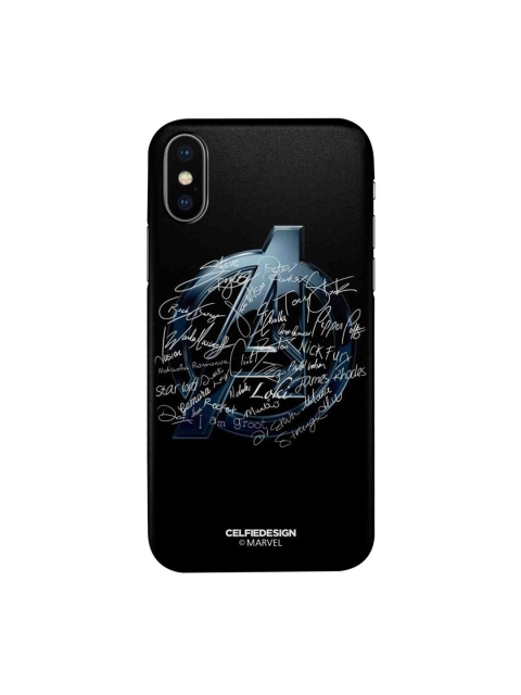 

CelfieDesign Black & White Avengers Nostalgia iPhone Xs Slim Back Case