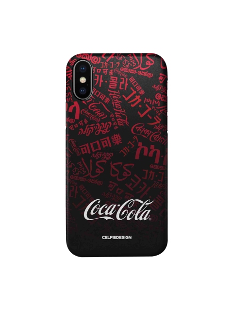 

CelfieDesign Black & Red I Speak Coke Printed iPhone Xs Slim Back Case