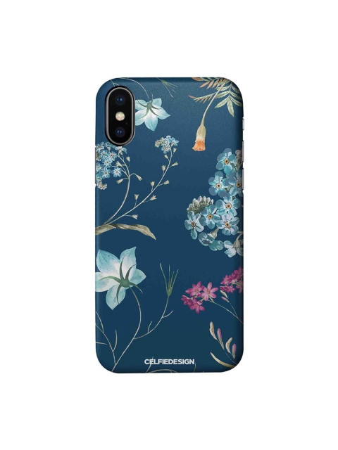 

CelfieDesign Blue & Green Printed Plastic iPhone Xs Slim Back Case