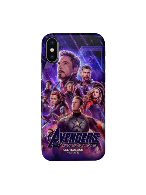 

CelfieDesign Blue & Purple Avengers Endgame Poster Plastic iPhone Xs Slim Back Case