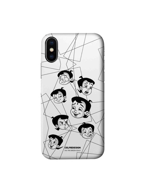 

CelfieDesign White & Black Moods Of Bheem Cartoon Characters iPhone XS Slim Back Case