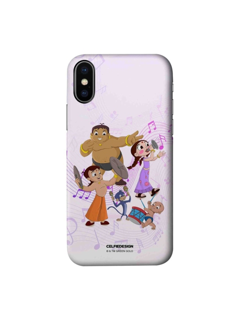 

CelfieDesign White & Brown Chota Bheem Musical iPhone Xs Slim Back Case