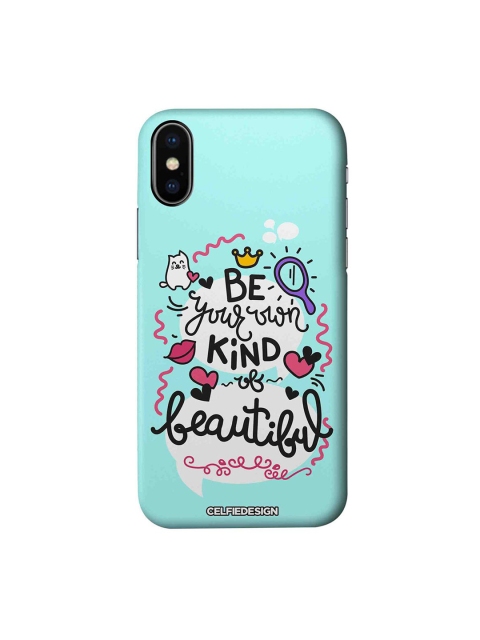 

CelfieDesign Blue & White Be Your Own Kind Of Beautiful iPhone Xs Slim Back Case