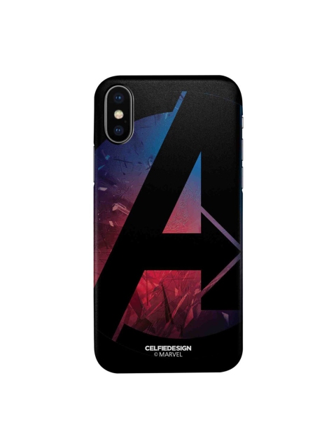 

CelfieDesign Red & Black A For Avenger iPhone Xs Slim Back Case
