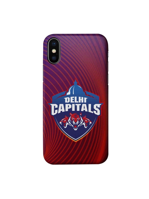 

CelfieDesign Red & Blue Delhi Capitals Roaring Plastic iPhone Xs Slim Back Case