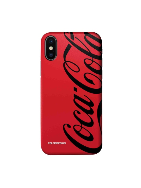 

CelfieDesign Red & Black Coke Printed iPhone Xs Slim Back Case