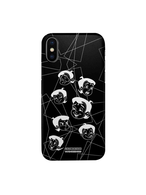 

CelfieDesign Black & White Moods Of Bheem Cartoon Characters iPhone XS Slim Back Case