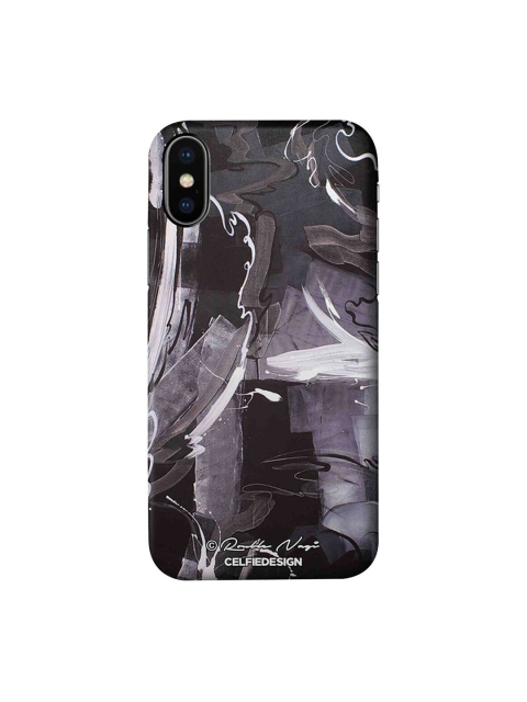 

CelfieDesign Mauve & Black Flashback Printed iPhone Xs Slim Back Case
