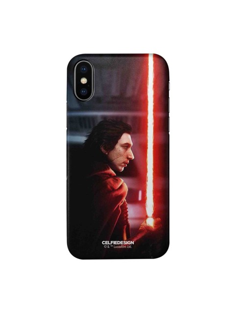 

CelfieDesign Red & Black Light Saber Superhero Printed iPhone XS Slim Back Case
