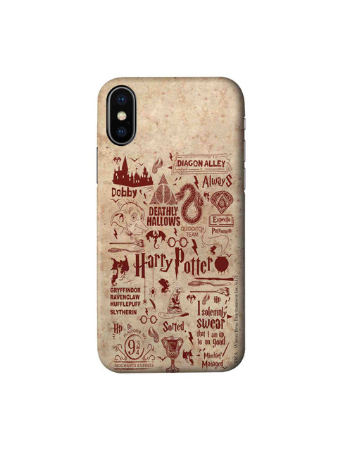 

CelfieDesign Beige & Red Harry Potter Infographic iPhone Xs Slim Back Case