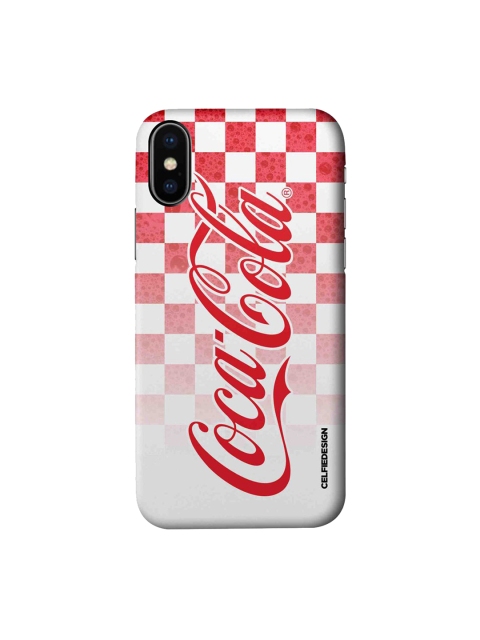 

CelfieDesign White & Red Fizz Printed iPhone Xs Slim Back Case
