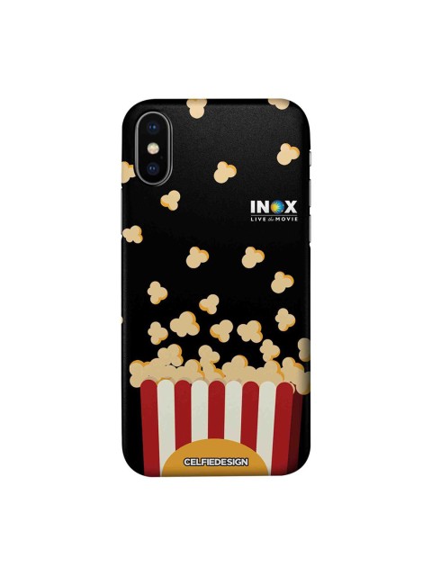 

CelfieDesign Black & Beige Popcorn iPhone Xs Slim Back Case