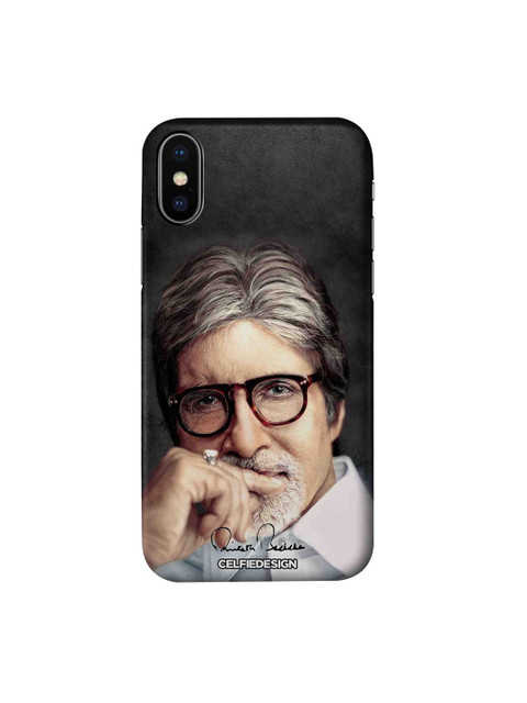 

CelfieDesign Black & Beige BigB iPhone Xs Slim Back Case