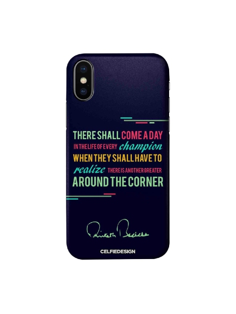 

CelfieDesign Black & Green Champion AB Quotes iPhone Xs Slim Back Case